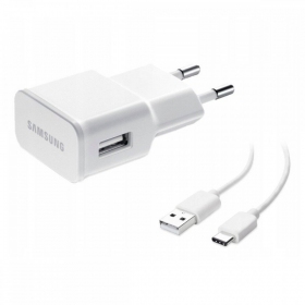 Ladegerät original Samsung EP-TA200NWE 15W + Type-C Kabel Weiß