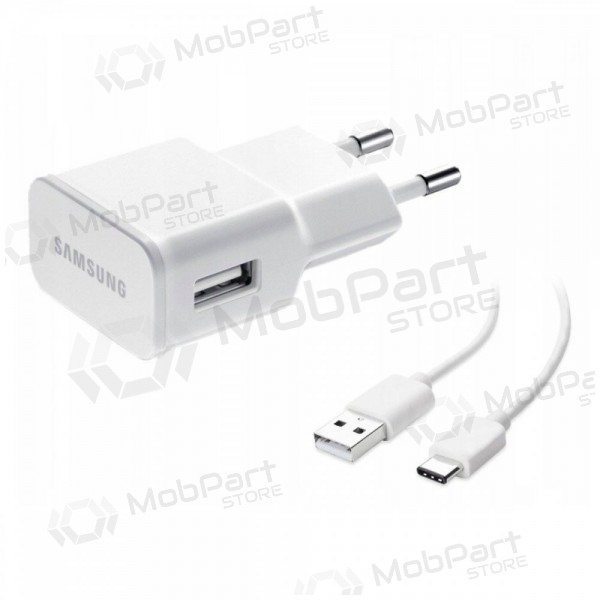 Ladegerät original Samsung EP-TA200NWE 15W + Type-C Kabel Weiß