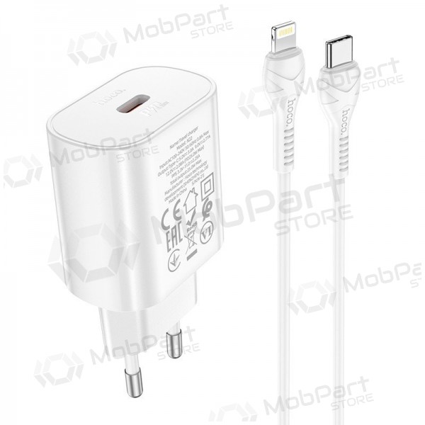 Telefonladegerät Hoco N22 25 W USB-C mit Lightning-Kabel 1 m weiß