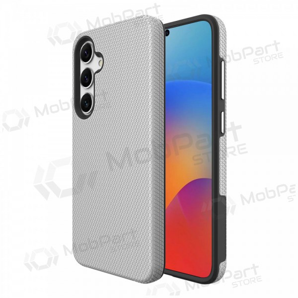 Handyhülle Perfectionists Triangle Case Samsung S721 S24 FE Silbrig