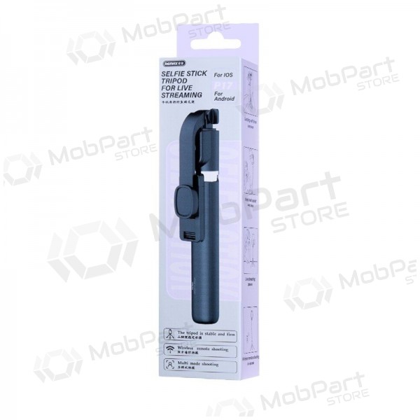 Selfie-Stick Remax P17 1.3m Schwarz