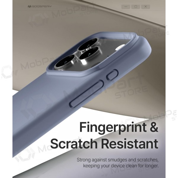 Handyhülle Mercury Pure Magsafe Silicon Case Apple iPhone 17 levandos Grau