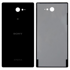 Sony Xperia M2 D2303 / Xperia M2 Aqua D2403 Rückseite Akkudeckel (Schwarz) (gebraucht grade A, original)