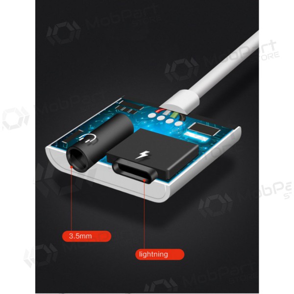 Adapter bluetooth ADP13 iš Lightning į Lightning + 3,5mm (Weiß)