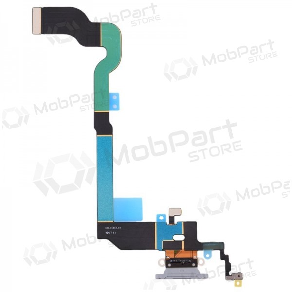 Apple iPhone X Ladeanschluss und Mikrofonanschluss (Silbrig) Apple iPhone X Ladeanschluss und Mikrofonanschluss (Silbrig)