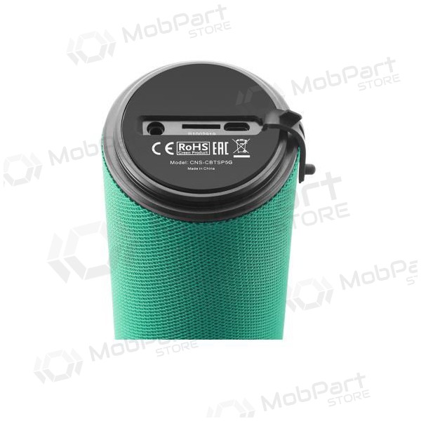 Bluetooth tragbarer Top-Lautsprecher CANYON CNS-CBTSP5 (MicroSD, AUX, BT V5.0, 1200mAh) (grün)