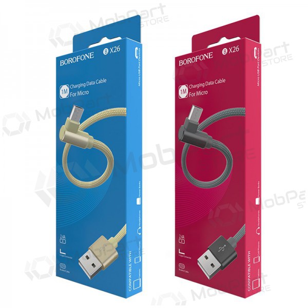 USB Kabel Borofone BX26 microUSB 1.0m (Grau)