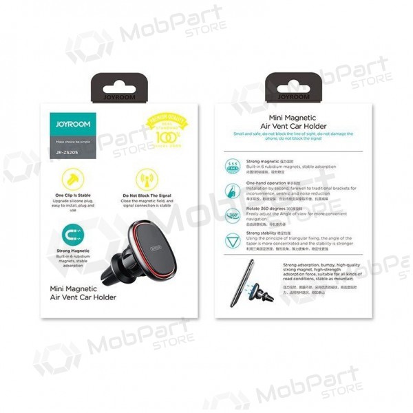 Halterung für Autotelefon Joyroom JR-ZS205 (dashboard) magnetic Schwarz Halterung für Autotelefon Joyroom JR-ZS205 (dashboard) magnetic Schwarz
