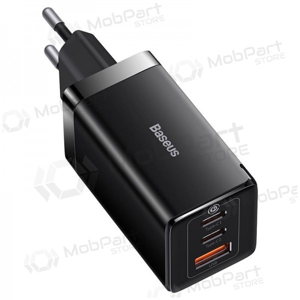 Telefonladegerät Baseus GaN5 Pro 65 W 2xUSB-C + USB-A GaN PD QC schwarz CCGP120201