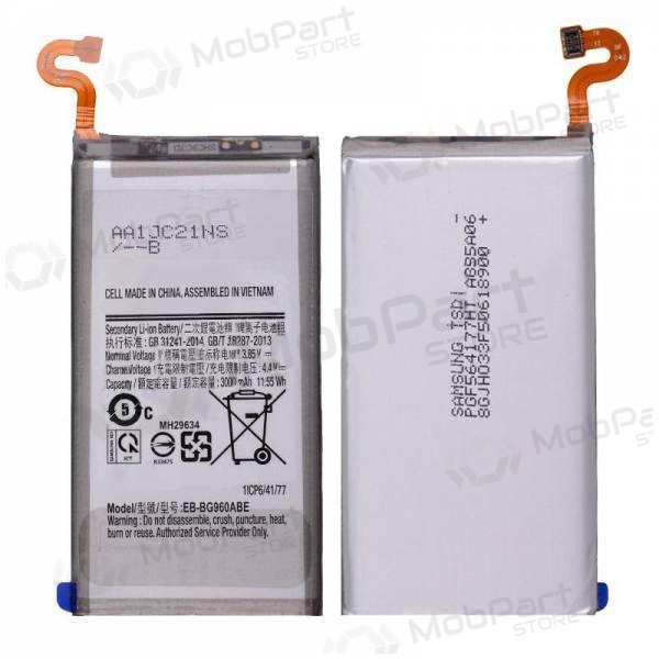 Samsung Galaxy S9 Batterie, akumuliatorius (EB-BG960ABE) Samsung Galaxy S9 Batterie, akumuliatorius (EB-BG960ABE)