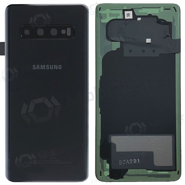 Samsung G973 Galaxy S10 Rückseite Akkudeckel Schwarz (Prism Black) (gebraucht grade C, original) Samsung G973 Galaxy S10 Rückseite Akkudeckel Schwarz (Prism Black) (gebraucht grade C, original)