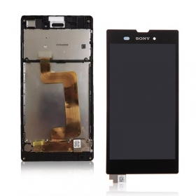 Sony D5103 Xperia T3 Display (Schwarz) (mit Rahmen) (gebraucht grade C, original)