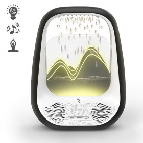 Entspannender Bluetooth-Lautsprecher mit RGB-Beleuchtung Relaxing Rain schwarz.