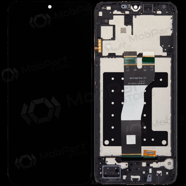 Ekranas Samsung A057 A05S 2023 su lietimui jautriu stikliuku Black und rėmeliu original