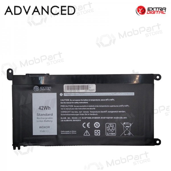 DELL WDX0R, 3400mah Laptop-Batterie / Akku, Advanced