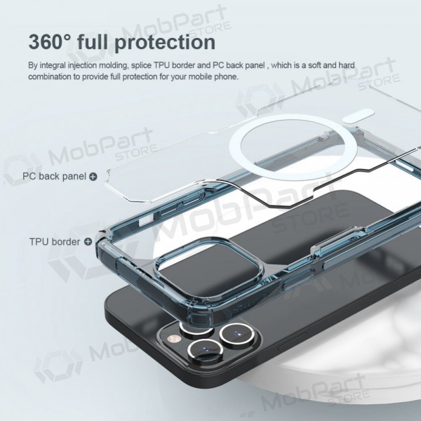 Apple iPhone 13 Pro Max Handyhülle „Nillkin Nature Magnetic“ (Blau)