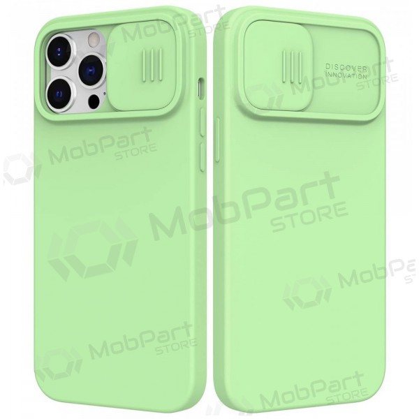 Apple iPhone 14 Plus Handyhülle „Nillkin Silicone“ (Hellgrün)