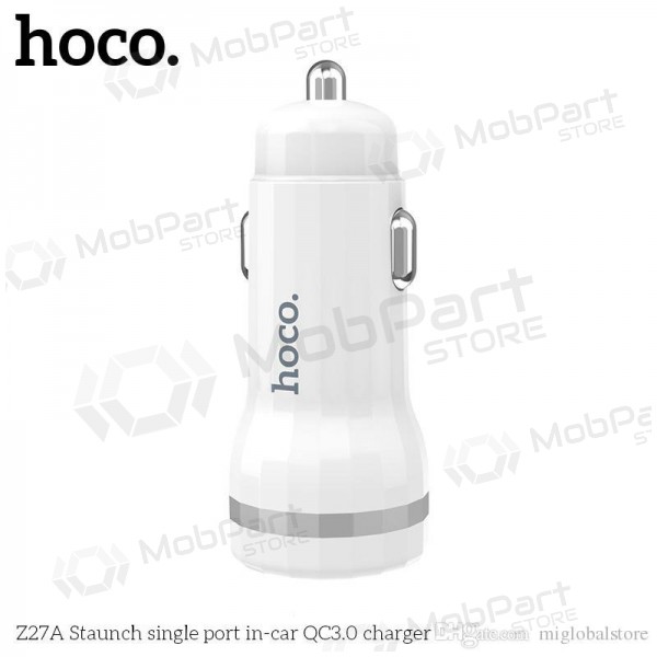 Ladegerät automobilinis Hoco Z27A Staunch Quick Charge 3.0 (3.1A) (Weiß)
