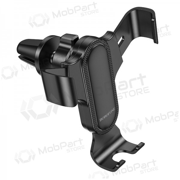Automobilinis Universal telefono laikiklis Borofone BH74 mounted on ventilation grilles, Schwarz Automobilinis Universal telefono laikiklis Borofone BH74 mounted on ventilation grilles, Schwarz