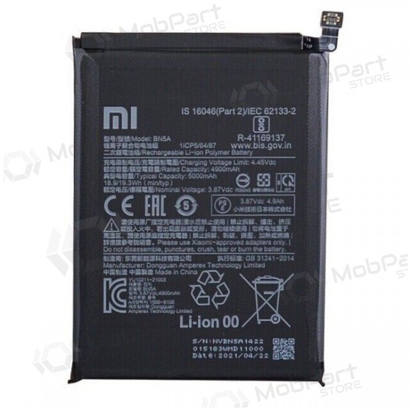 Xiaomi Redmi 10, Redmi 10 (2022), Redmi Note 10 5G, Poco M3 Pro 5G Batterie, akumuliatorius (BN5A) (original) Xiaomi Redmi 10, Redmi 10 (2022), Redmi Note 10 5G, Poco M3 Pro 5G Batterie, akumuliatorius (BN5A) (original)