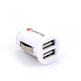 Auto-Ladegerät GRIFFIN USB (2xUSB 1A) (Weiß)