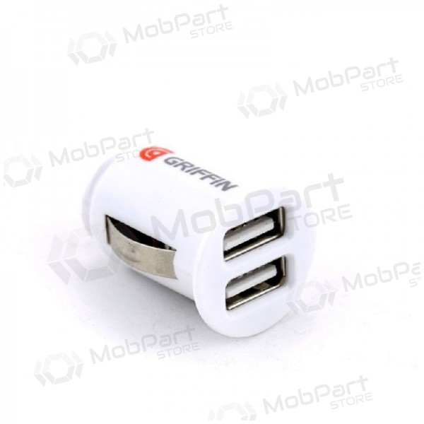 Auto-Ladegerät GRIFFIN USB (2xUSB 1A) (Weiß)
