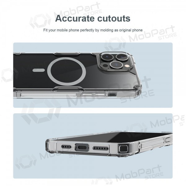 Apple iPhone 13 Pro Max Handyhülle „Nillkin Nature Magnetic“ (Weiß)
