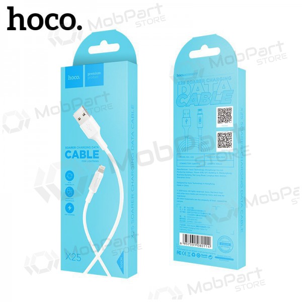 USB Kabel HOCO X25 lightning 1.0m (Weiß) USB Kabel HOCO X25 lightning 1.0m (Weiß)