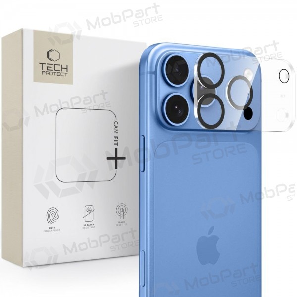 Apple iPhone 18 Pro Schutz gehärtetes Glas für Kamera - Tech-Protect Cam Fit+ (transparent)