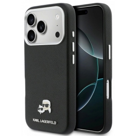 Apple iPhone 17 Pro hülle - Karl Lagerfeld PU Karl and Choupette Heads Pins MagSafe