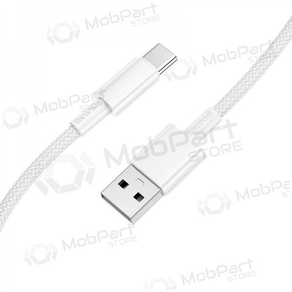 USB-C kabel borofone bx117 USB-A auf USB-C 1 m weiß.