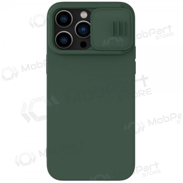 Apple iPhone 15 Pro Max Handyhülle „Nillkin Silicone“ (Dunkelgrün)