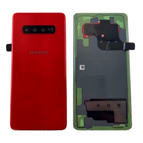 Samsung G975 Galaxy S10 Plus Rückseite Akkudeckel Rot (Cardinal Red) (gebraucht grade B, original)