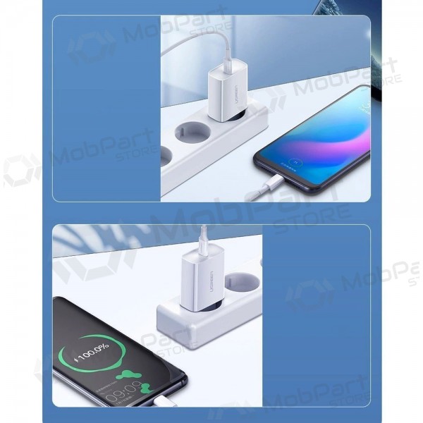 Ladegerät buitinis Ugreen CD137 USB-C 20W 3A Weiß