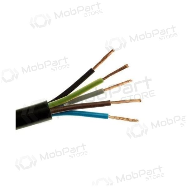 Flexibles kabel Elpar H05RR-F 5x2.5 mm² kupfer gummi 300/500V.