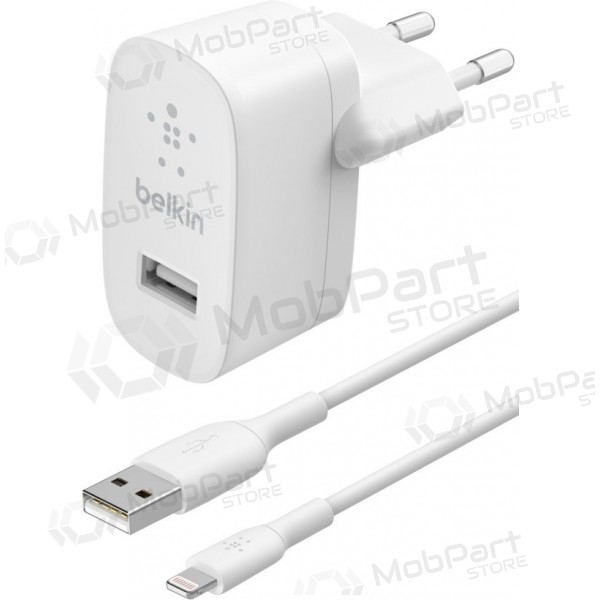 Ladegerät buitinis Belkin Boost Charge USB-A 12W + Lightning Kabel Weiß