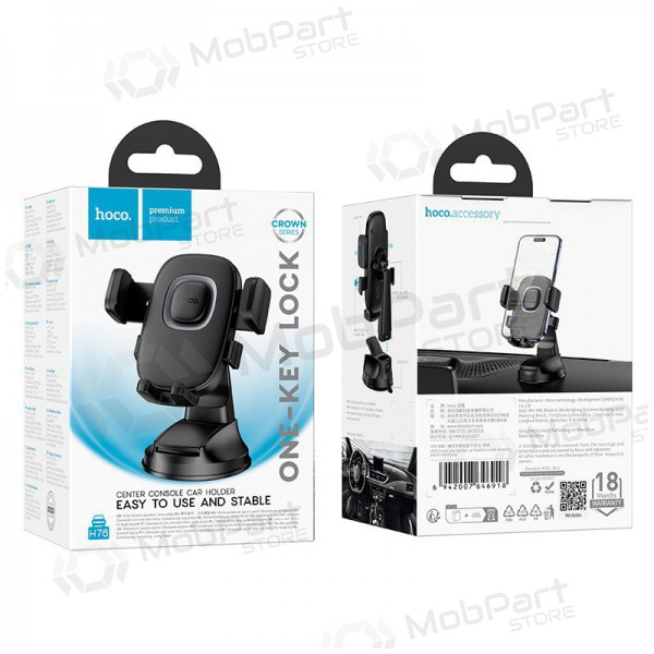 Halterung für Autotelefon Hoco H76 (dashboard) Schwarz Halterung für Autotelefon Hoco H76 (dashboard) Schwarz