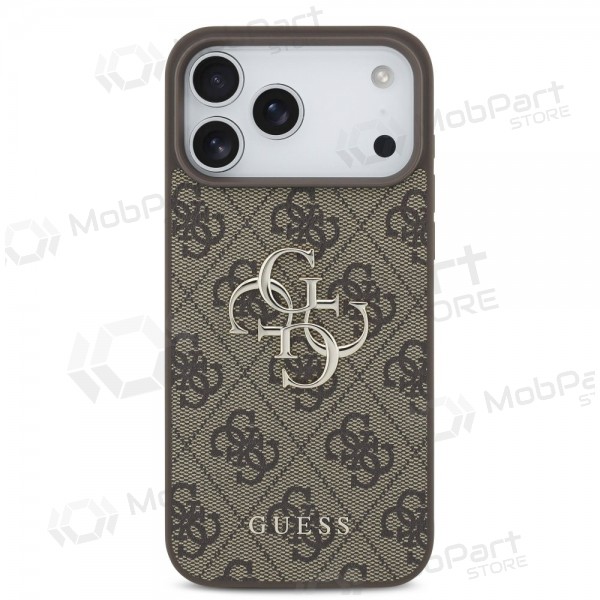 Apple iPhone 17 Pro Max hülle - Guess PU 4G Metal Logo (braun)