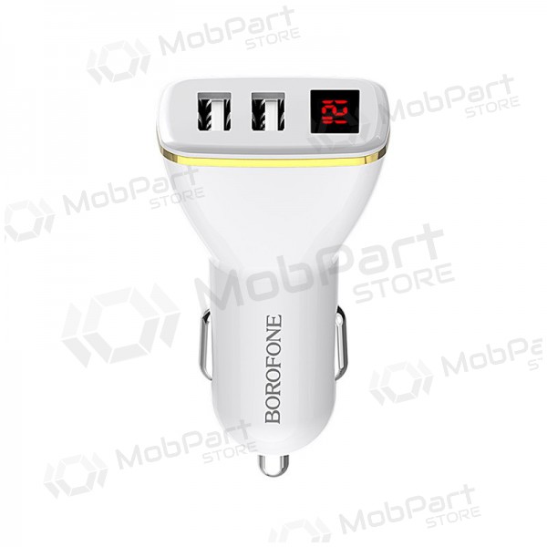 Ladegerät automobilinis Borofone BZ11 x 2 USB (2.1A) (Schwarz)