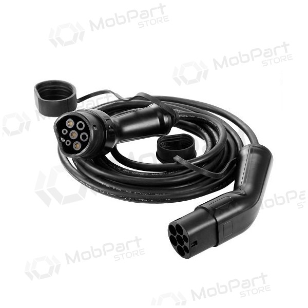 Elektromobilio Ladekabel Type 2 - Type 2, 32A, 7.2kW, 1-fazė, 5m Elektromobilio Ladekabel Type 2 - Type 2, 32A, 7.2kW, 1-fazė, 5m