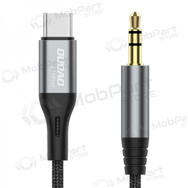 Audio-Kabel Dudao L11ProT USB-C auf 3.5 mm 1 m schwarz