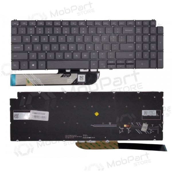 Tastatur  DELL Inspiron 5584, 5590, 5593, 5594, 5598 su pašvietimu Tastatur  DELL Inspiron 5584, 5590, 5593, 5594, 5598 su pašvietimu
