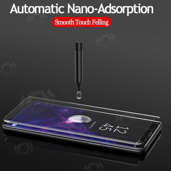 LCD apsauginis stikliukas Nano Optics 5D UV Glue Samsung S928 S24 Ultra lenktas transparentes