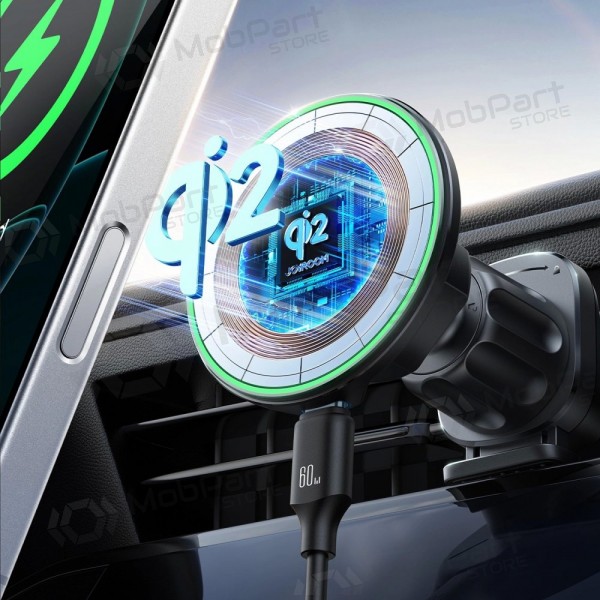 Automobilinis laikiklis-Ladegerät Joyroom JR-ZS412 Qi2 MagSafe 15W Schwarz