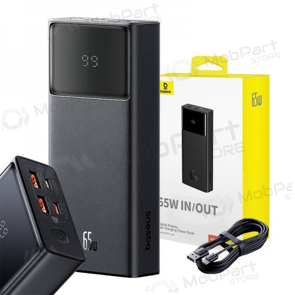 Externe Batterie Power Bank Baseus StarLord 65W 20000mAh Schwarz P10022906113-00 Externe Batterie Power Bank Baseus StarLord 65W 20000mAh Schwarz P10022906113-00
