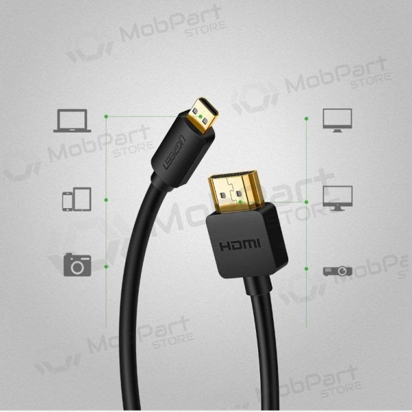 HDMI-Kabel Ugreen HD127 HDMI auf Micro HDMI 1.5 m 4K 60 Hz schwarz