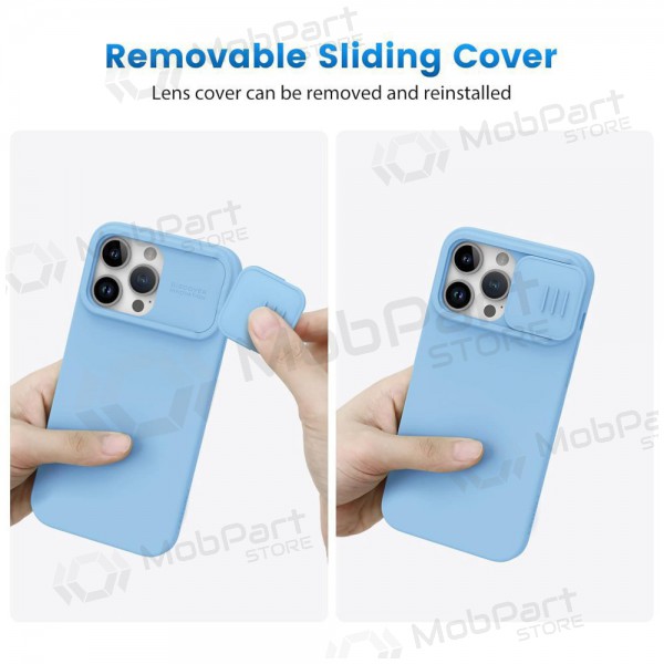 Apple iPhone 14 Plus Handyhülle „Nillkin Silicone“ (Hellblau)
