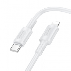 Lightning-Kabel Borofone BX111 USB-C auf Lightning 1 m PD 27 W weiß