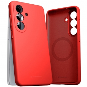 Samsung Galaxy A57 hülle Mercury - Pure Magsafe Silicon Case (rot)