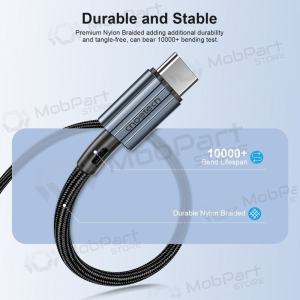 USB Kabel Choetech XCC-1015 USB-C to USB-C PD60W 2.0m Schwarz